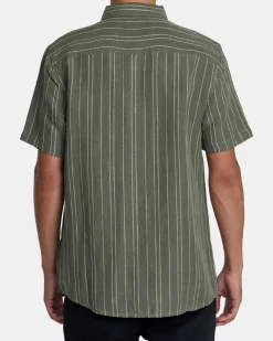 RVCA MERCY STRIPE SHORT SLEEVE SHIRT Olivine Online