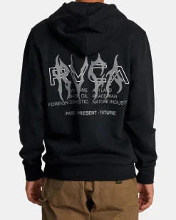 RVCA METALURGY HOODIE Black Sale