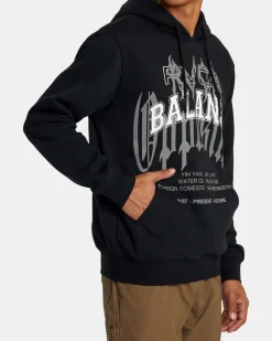 RVCA METALURGY HOODIE Black Sale