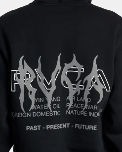 RVCA METALURGY HOODIE Black Sale