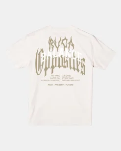 RVCA METALURGY SHORT SLEEVE TEE Silver Bleach Sale