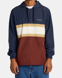 RVCA MEYER II ANORAK JACKET Moody Blue Best