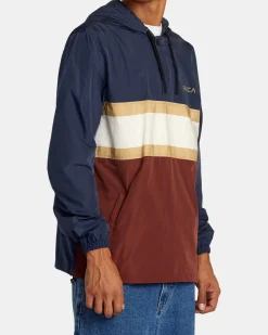 RVCA MEYER II ANORAK JACKET Moody Blue Best
