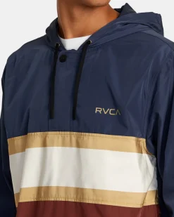 RVCA MEYER II ANORAK JACKET Moody Blue Best
