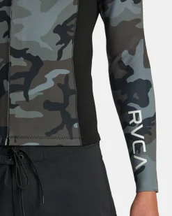 RVCA 2MM BALANCE FRONT ZIP WETSUIT JACKET Camo Online
