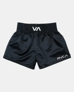 RVCA MUAY THAI MOD 15" BOXING SHORTS Black Sale