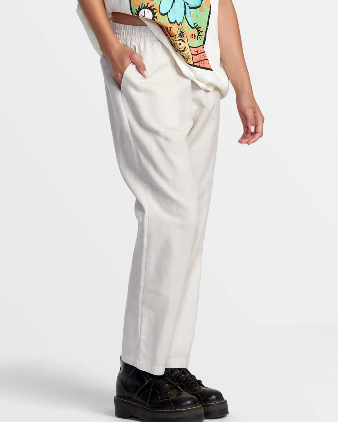 RVCA NEW YUME BEACH PANTS Latte Best