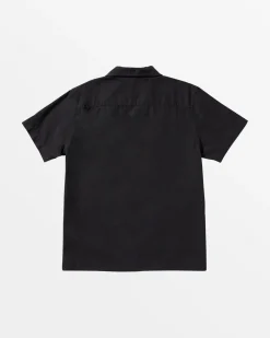 RVCA OBLOW FLORAL SHORT SLEEVE WOVEN SHIRT RVCA Black Sale