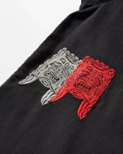 RVCA OBLOW FLORAL SHORT SLEEVE WOVEN SHIRT RVCA Black Sale