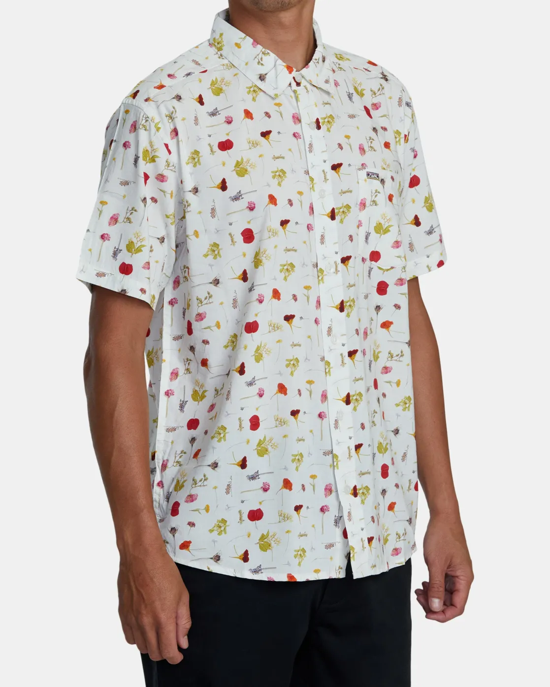 RVCA OBLOW PRESSED SHORT SLEEVE SHIRT White Sale