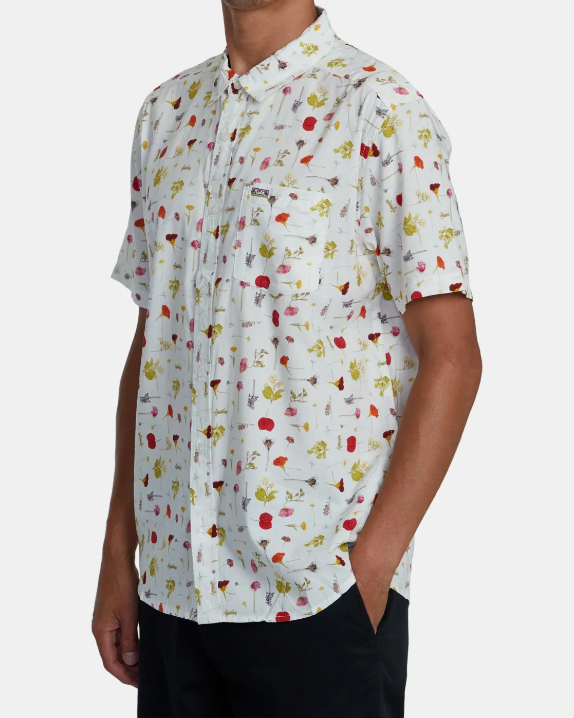 RVCA OBLOW PRESSED SHORT SLEEVE SHIRT White Sale