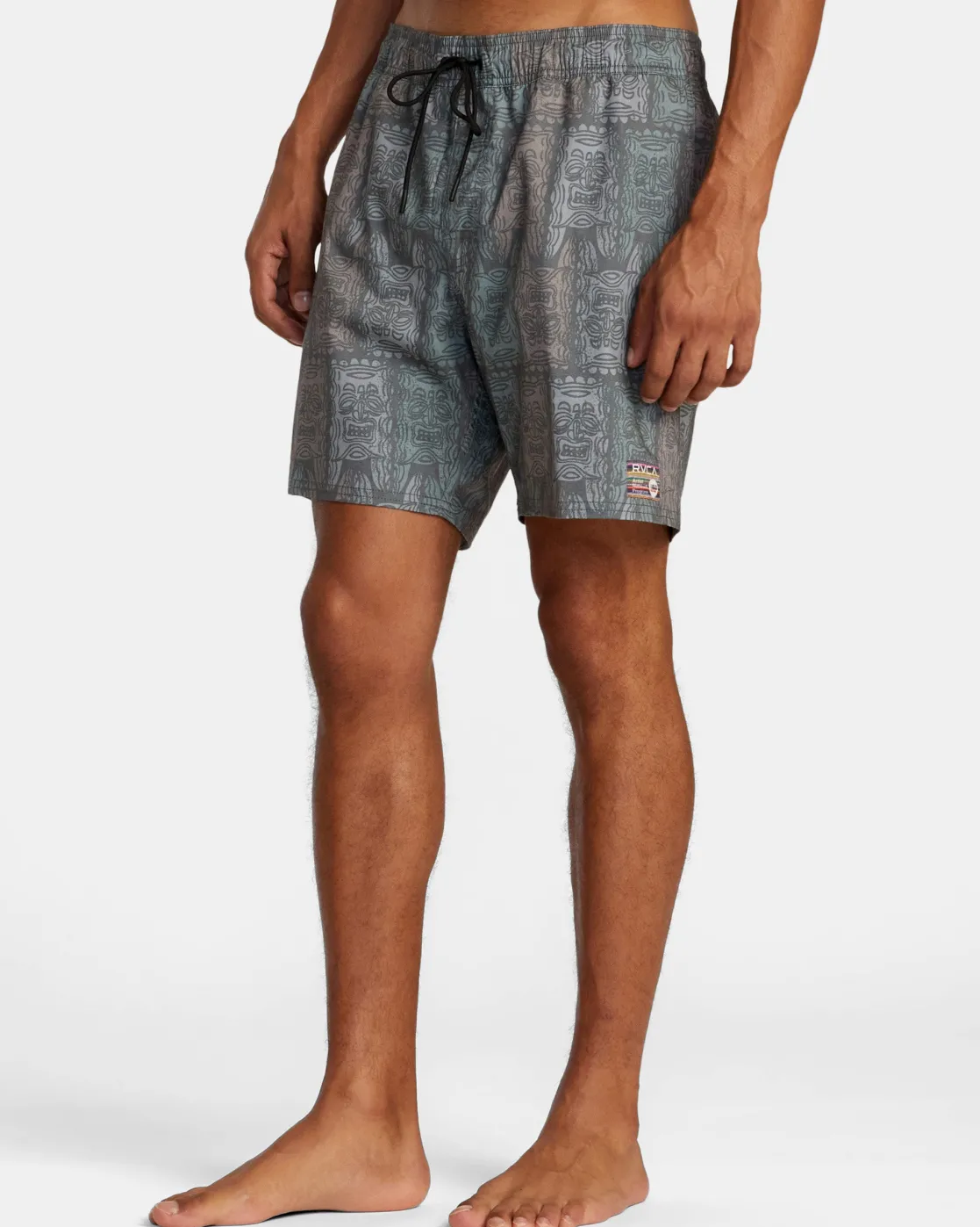 RVCA OBLOW TAPA ELASTIC WAIST BOARDSHORTS Black Best
