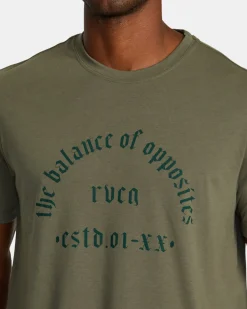 RVCA OLD ARCH SPORT TECH TEE Olive Best