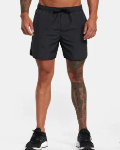RVCA OUTSIDER BASECAMP 16" TRAINING SHORTS Black
