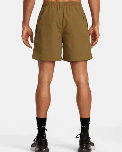 RVCA OUTSIDER BASECAMP 16" TRAINING SHORTS Camel Online
