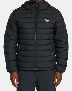RVCA PACKABLE PUFFA PUFFER JACKET Black Best
