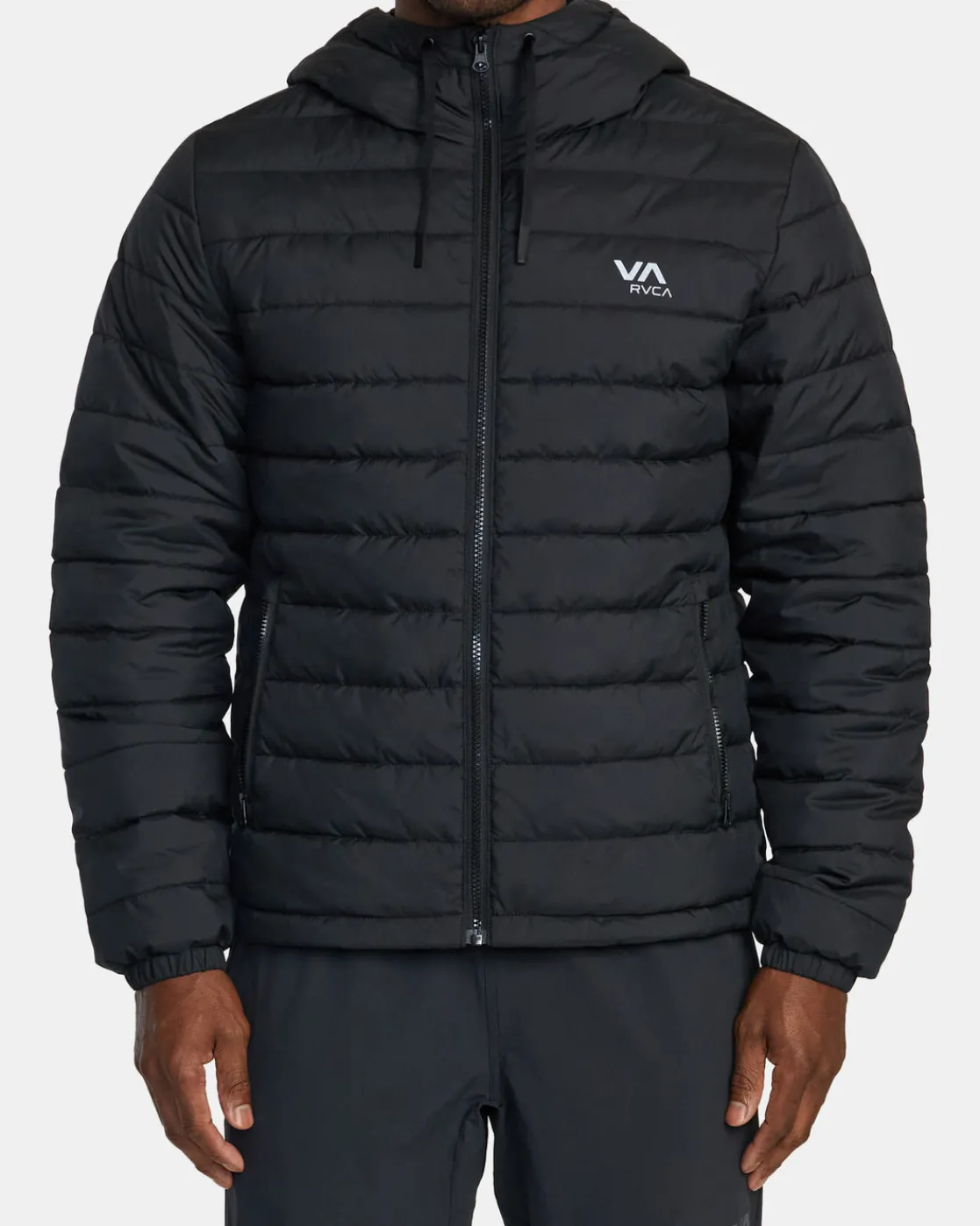 RVCA PACKABLE PUFFA PUFFER JACKET Black Best