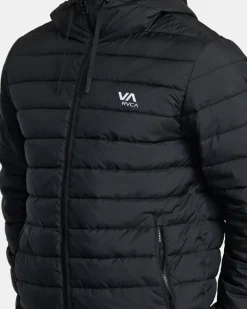 RVCA PACKABLE PUFFA PUFFER JACKET Black Best