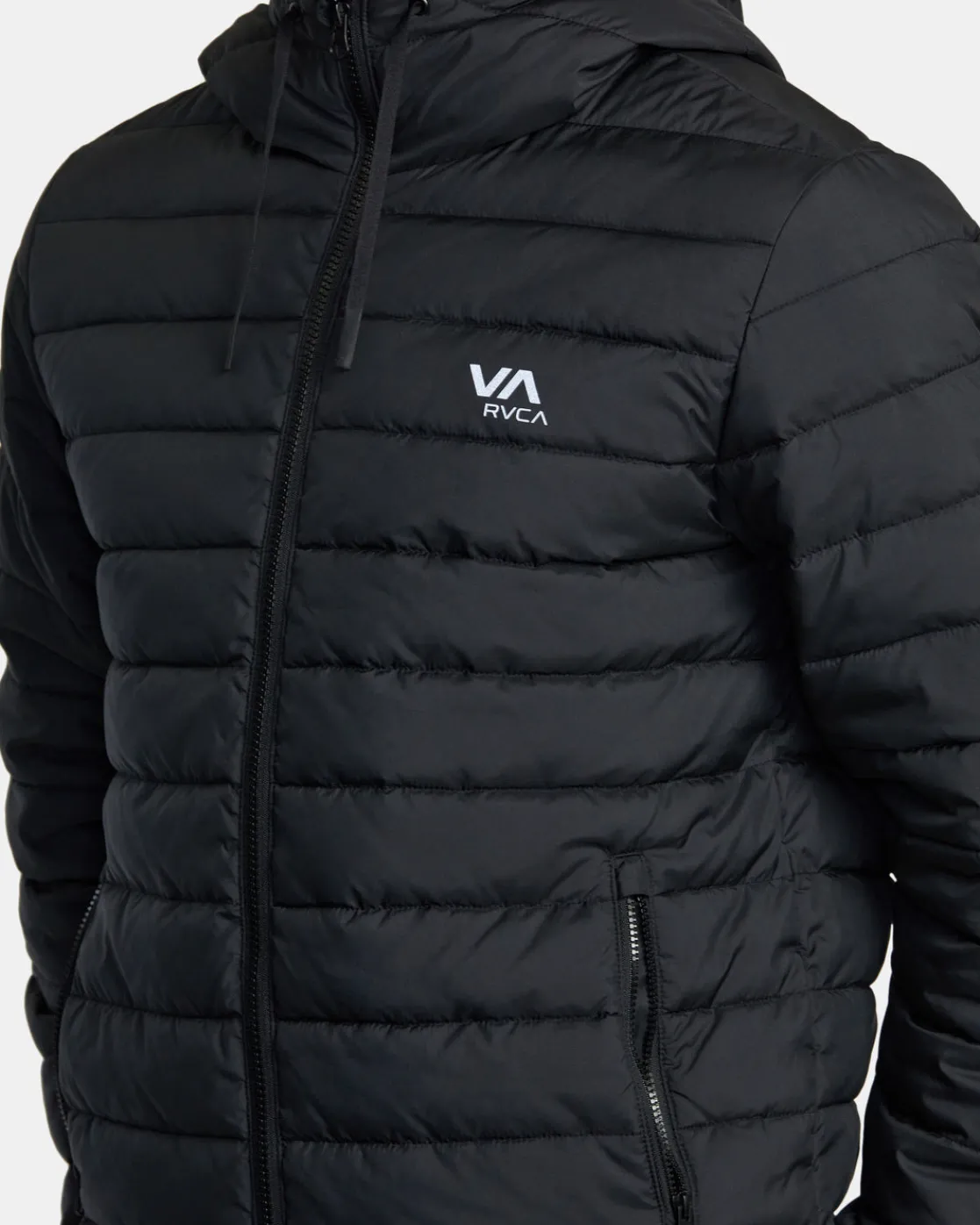 RVCA PACKABLE PUFFA PUFFER JACKET Black Best