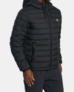 RVCA PACKABLE PUFFA PUFFER JACKET Black Best
