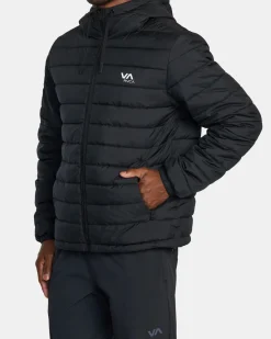 RVCA PACKABLE PUFFA PUFFER JACKET Black Best