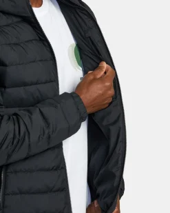 RVCA PACKABLE PUFFA PUFFER JACKET Black Best