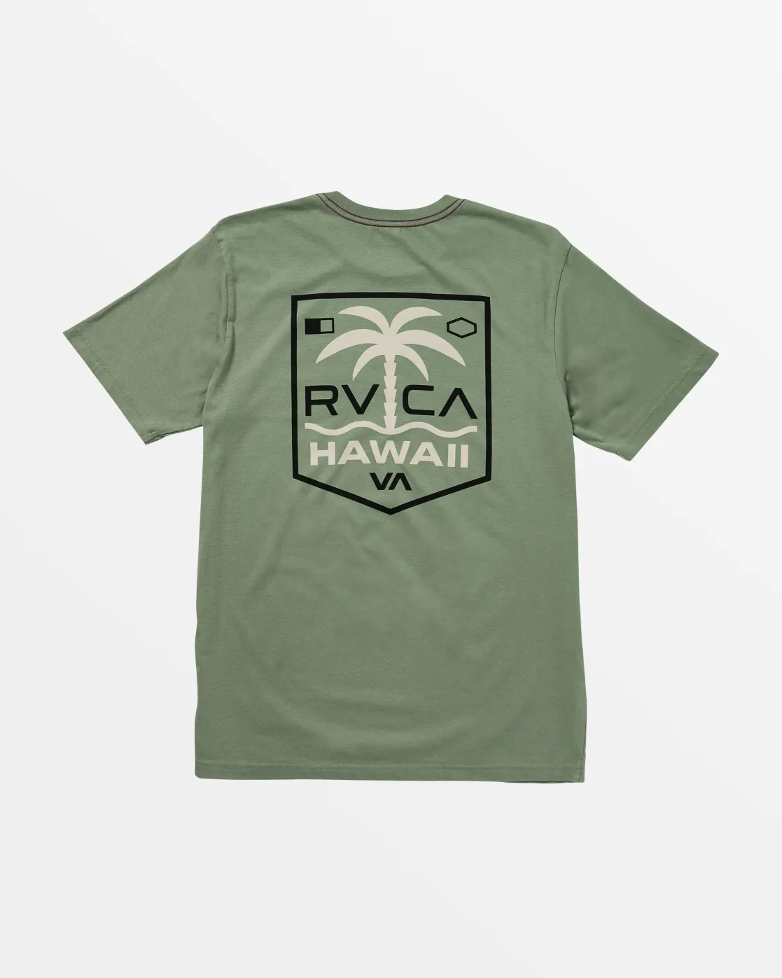 RVCA PALM SHIELD TEE Jade