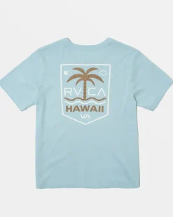RVCA PALM SHIELD TEE Sky High Clearance