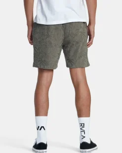 RVCA PALMS DOWN 17" ELASTIC WAIST SHORTS Mushroom Sale