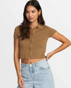 RVCA PAST DUE SWEATER Ermine Clearance