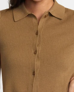 RVCA PAST DUE SWEATER Ermine Clearance