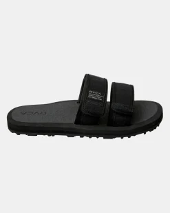 RVCA PEAK SLIDER SANDALS Black Online