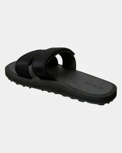 RVCA PEAK SLIDER SANDALS Black Online