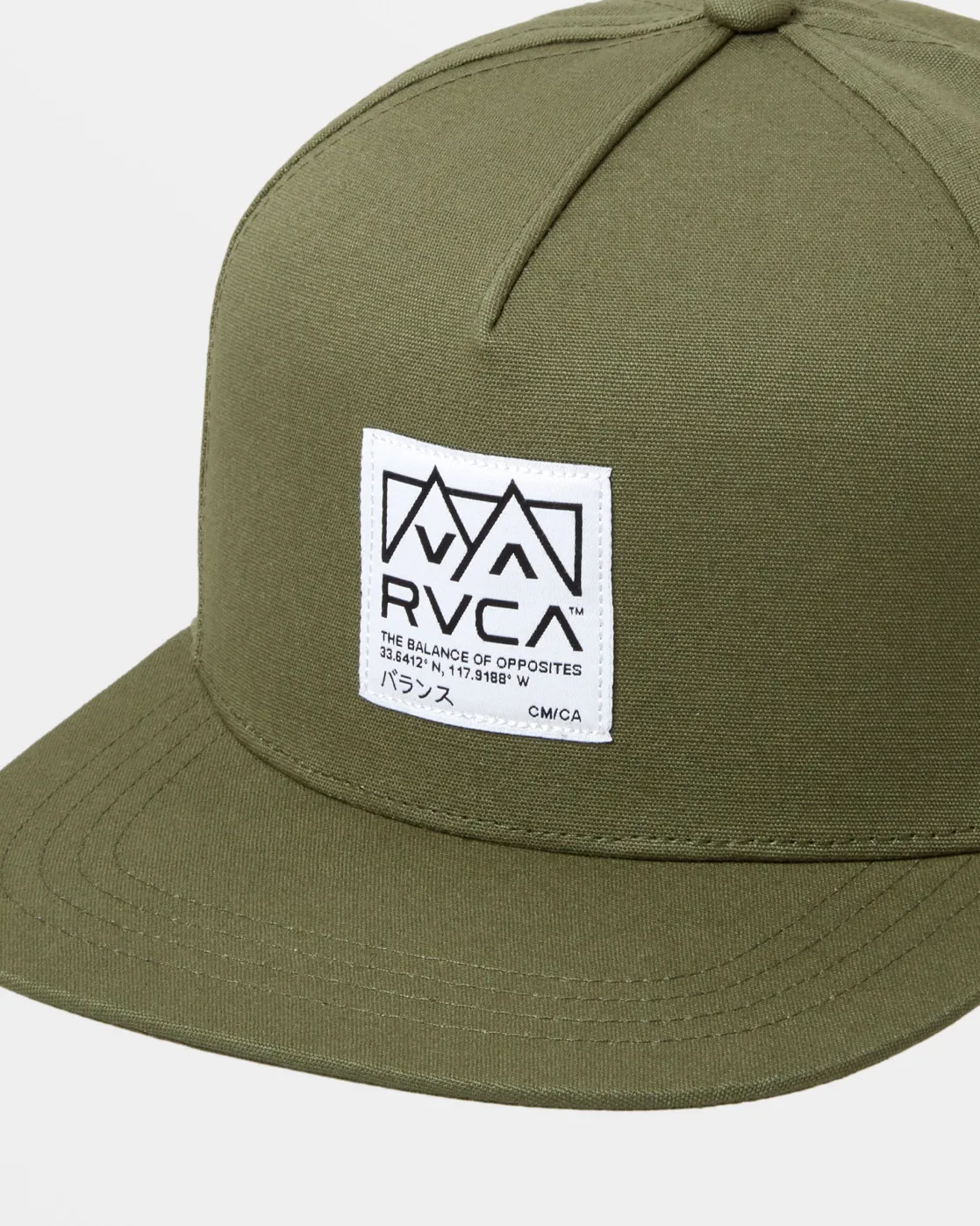 RVCA PEAKS SNAPBACK HAT Jade Best