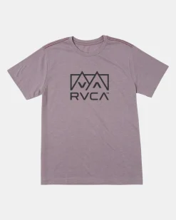RVCA PEAKS TEE Gray Ridge Hot