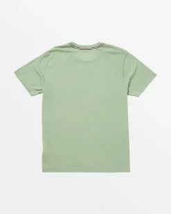 RVCA PEAKS TEE Granite Green Outlet