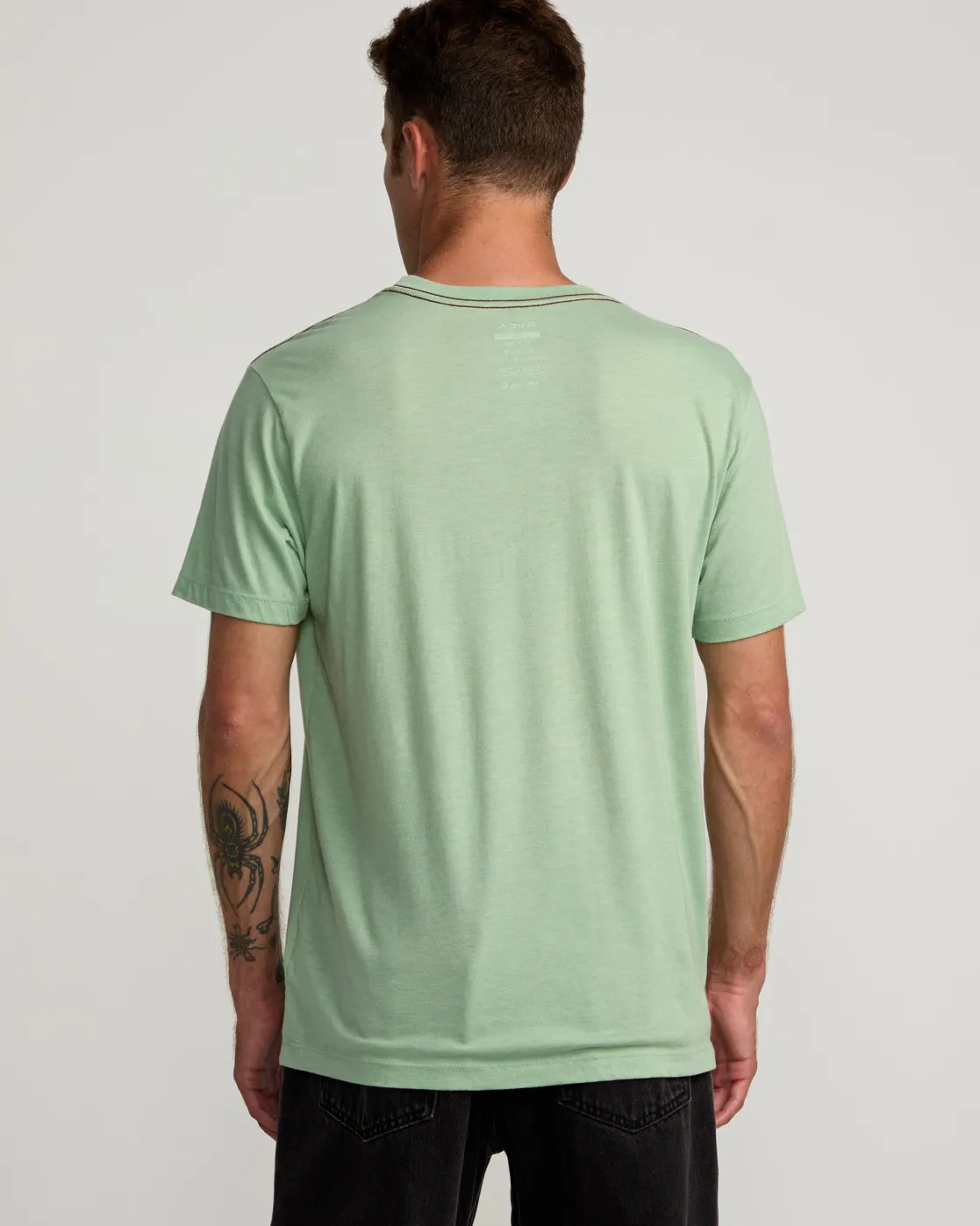 RVCA PEAKS TEE Granite Green Outlet