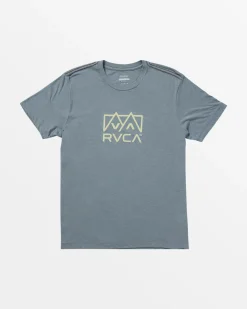 RVCA PEAKS TEE Flint Stone New