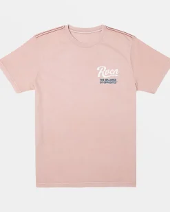 RVCA PENNANTAN TEE Pale Mauve Hot