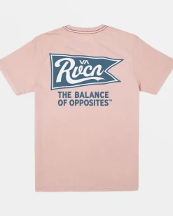 RVCA PENNANTAN TEE Pale Mauve Hot