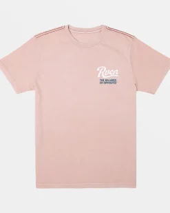 RVCA PENNANTAN TEE Pale Mauve Hot