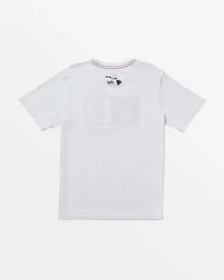 RVCA PINEAPPLE GRENADE TEE White Sale