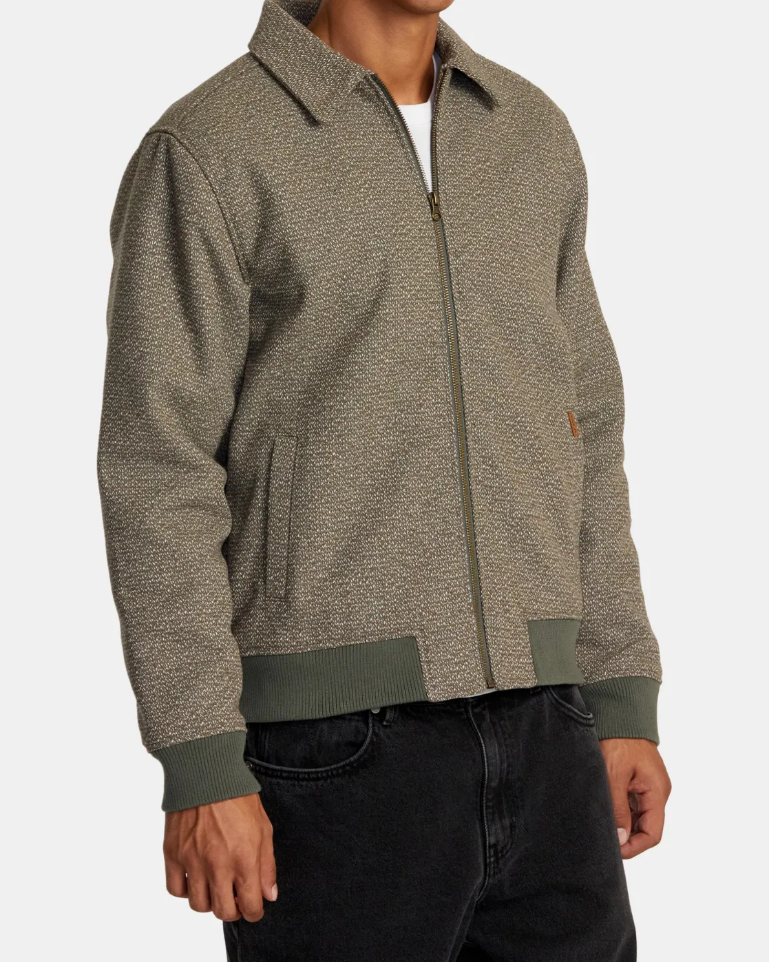 RVCA PISCO ZIP-UP JACKET Olive New