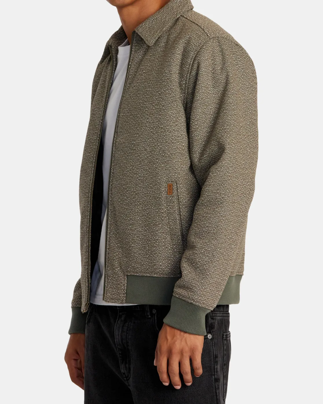 RVCA PISCO ZIP-UP JACKET Olive New