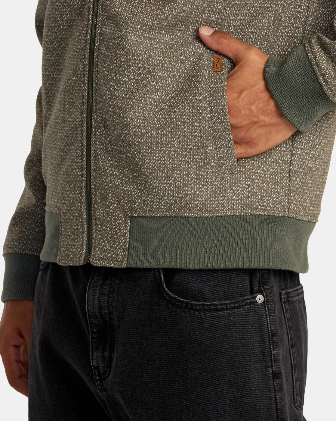 RVCA PISCO ZIP-UP JACKET Olive New