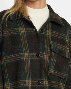 RVCA POLAR BIRDIE SHACKET Chocolate Torte Best