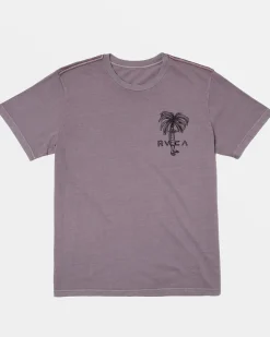 RVCA POMMIER PALMS TEE Gray Ridge Hot