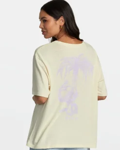 RVCA POMMIER PALMS TEE Latte Hot