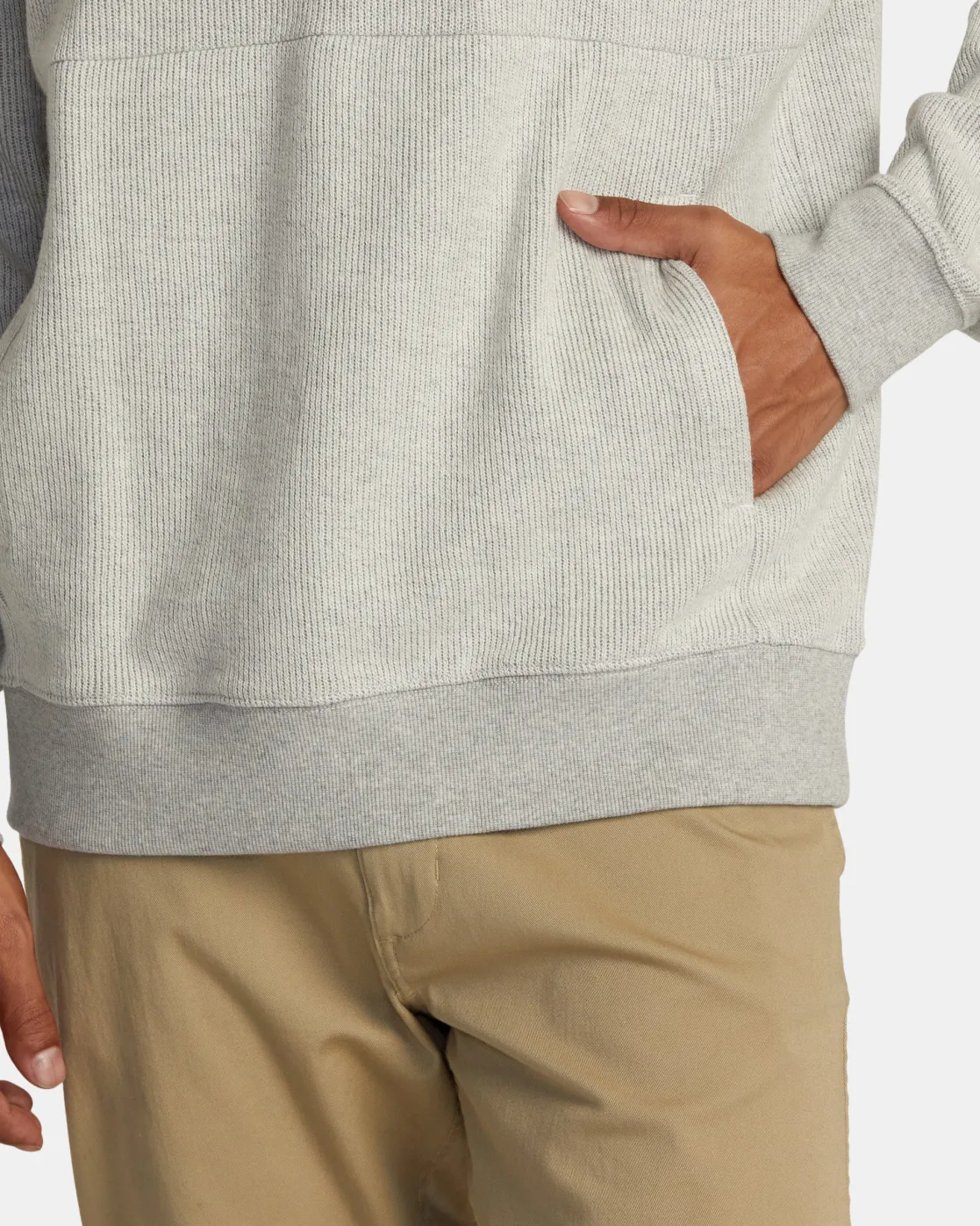 RVCA PORT HOODIE Silver Bleach Best