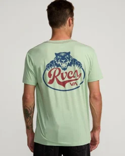 RVCA PROWL TEE Granite Green